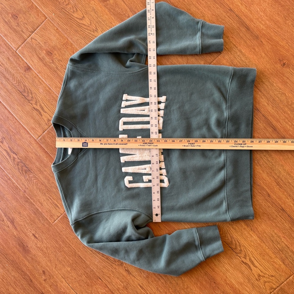 Abercrombie & Fitch Soft Green Sweatshirt game day football fall - Picture 5 of 7